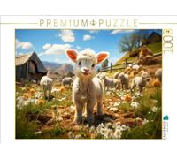Puzzle · Agneau, Je suis Heureux Ici | 1000 pièces · Format assemblé 64 × 48 cm · CALVENDO Puzzle