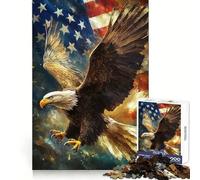 Puzzle Aigle à tête Blanche américain 1000 pièces pour Adolescents Détente et réflexion Assemblage Solide (50x75cm)