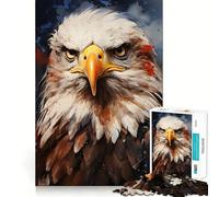 Puzzle Aigle à tête Blanche américain pour Adolescents 1000 pièces,Jeu de réflexion Amusant,Connexion Fluide et agréable,Une façon captivante de Passer Le Temps (38x52cm)