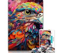 Puzzle Aigle Coloré 1000 Pièces pour Adultes et Ados, pour Passer Le Temps à la Maison avec des Pièces de Formes Aléatoires Entièrement Emboîtables (50x75cm)