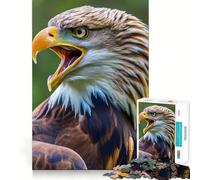 Puzzle Aigle en colère 1000 pièces Stimule l'esprit Découpe Nette Composants Robustes Un Divertissement captivant pour des Moments de détente à la Maison (38x26cm)