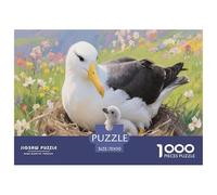 Puzzle Albatros 1000 Pièces en Carton pour Adultes Enfants Jeu Éducatif Jeu De Défi Casse-tête Cadeau Adulte Décoration Intérieure 70x50cm/1000pcs
