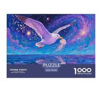Puzzle Albatros 1000 Pièces en Carton pour Adultes Enfants Jeu Éducatif Jeu De Défi Casse-tête Cadeau Anniversaire Décoration Intérieure 70x50cm/1000pcs