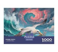 Puzzle Albatros 1000 Pièces en Carton pour Adultes Enfants Jeu Éducatif Jeu De Défi Puzzle Cadeau Anniversaire Décoration Intérieure 70x50cm/1000pcs