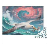 Puzzle Albatros Composé De 1000 Pièces pour Adultes,Océan orageux Un Jeu De Dexérité Très Difficile Puzzle Éducatif Aux Défis 1000pcs (75x50cm)