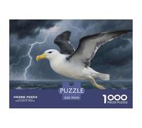 Puzzle Albatros De 1000 Pièces pour Adultes,Océan orageux Un Jeu De Dexérité Très Difficile Puzzle Jeu D'intelligence l'art De La Décoration Moderne 70x50cm/1000pcs