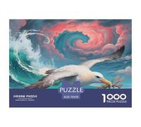 Puzzle Albatros Qui Compte 1000 Pièces pour Adultes,Océan orageux Un Jeu De Dexérité Très Difficile Puzzle D'intelligence 70x50cm/1000pcs