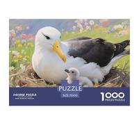 Puzzle Albatros Qui Compte 1000 Pièces pour Adultes,Oiseau des Champs de Fleurs Un Jeu De Dexérité Très Difficile Puzzle Jeu Éducatif Aux Défis l'art De La Décoration Moderne 70x50cm/1000pcs