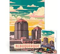 Puzzle Albuquerque 1000 pièces pour Adultes Smart Challenge Peaceful Escape Fine Lock, (38x26cm)