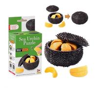 Puzzle alimentaire 3D, tangerine garlique réaliste et en forme d'urine de mer, jouet de décompression sensorielle, teaser des cerveaux éducatifs pour garçons et filles, idée cadeau d'anniversaire