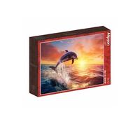 Alizé Puzzle Saut du Dauphin ALI50076 — 500 pièces 47,8×34,2 cm — Boîte carton rouge