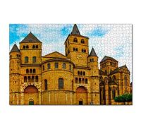 Puzzle Allemagne Cathédrale Saint-Pierre de Trèves Puzzle 200 pièces pour Adultes et Famille Cadeau Souvenir de Voyage 35 x 25 cm