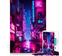 Puzzle Alley Purple pour Adultes,1000 pièces,Jeu Stimulant l'esprit,pièces précises et sans Couture,activité relaxante à Faire en Groupe à l'intérieur (50x75cm)