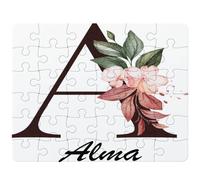 Puzzle Alma | 30 Pièces 24 × 19 cm Carton Brillant 2 mm | Message à Reconstituer Annonce Surprise | Cadeau Anniversaire Noël