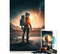Puzzle Alone in Space pour Adolescents 1000 pièces Jeu Stimulant l'esprit Pièces nettes et sans bavures Facile à Apprendre Plaisir en Famille (38x52cm)