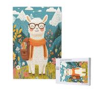 Puzzle Alpaga 2000 Pièces Adultes, Puzzles Classiques Art Fleur avec Boîte d'emballage et Photos de Référence, Relaxation/Soulagement du Stress/Jeux Amusants, DIY Creatif Cadeau pour Femme 2T-1757