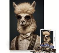 Puzzle Alpaga Animaux Rigolos pour Adolescents 1000 Pièces Concentration Mentale Détente Apaisante (38x52cm)