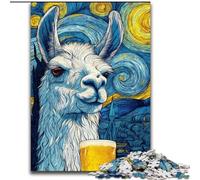 Puzzle Alpaga Ciel Nocturne 1000 pièces pour Adolescents, Jeux éducatifs, décoration d'intérieur et Cadeaux Uniques (50x75cm)