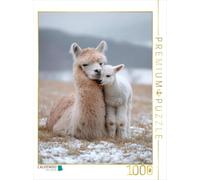 Puzzle · Alpaga et Agneau : Deux cœurs, Un Instant | Les meilleurs amis du monde · 1000 pièces · Format assemblé 64 × 48 cm · CALVENDO Puzzle