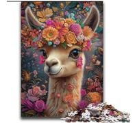 Puzzle Alpaga Fleur 2000 pièces pour Adolescents, Interaction Parent-Enfant intéressante pour réduire Le Stress (70x100cm)