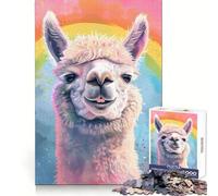 Puzzle Alpaga Meme 1000 Pièces Adultes Cadeau Stimulation Intellectuelle Loisirs Apaisants Bords Précis Cadeau Souvenir (50x75cm)