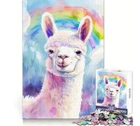 Puzzle Alpaga Meme pour Adolescents 1000 pièces Concentration mentale Détente paisible Format idéal Cadeau Adorable (38x52cm)