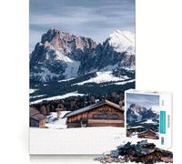 Puzzle Alpe Di Siusi 1000 pièces,Jeu de réflexion et de précision,découpe de Haute qualité,Passe-Temps Fascinant pour Les Moments de détente (50x75cm)