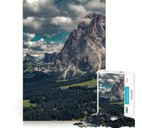 Puzzle Alpe Di Siusi 1000 pièces Jeu de réflexion et d'exercice Emboîtement précis sans espaces Défi cérébral interactif pour la Maison (38x26cm)