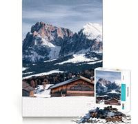 Puzzle Alpe Di Siusi 1000 pièces,Jouet cognitif Stimulant,pièces Parfaitement emboîtables,Cadeau d'anniversaire,Casse-tête (38x52cm)