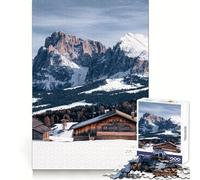Puzzle Alpe Di Siusi 1000 pièces pour Adolescents Entraînement à la Concentration, évasion paisible, Assemblage serré, Cadeau attentionné (38x52cm)