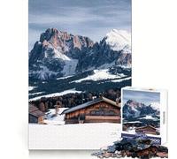 Puzzle Alpe Di Siusi 1000 pièces pour Adultes, Stimulation Cognitive, détente, Cadenas Solide, Cadeau de Noël Chic (50x75cm)