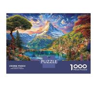 Puzzle Alpes suisses 1000 Pièces pour Adolescents Et Enfants - Difficile Puzzles Jeu De Patience en Famille 38x26cm/1000pcs