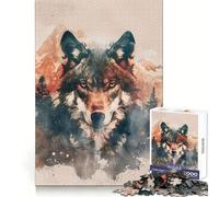 Puzzle Alpha Gaze pour Adolescents, 1000 pièces, Exercice Mental, Distraction Douce, découpe précise, Cadeau de Noël (38x26cm)