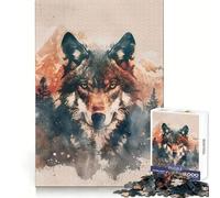 Puzzle Alpha Gaze pour Adolescents, 1000 pièces, Exercice Mental, Distraction Douce, découpe précise, Cadeau de Noël (50x75cm)