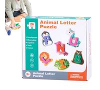 Puzzle Alphabet,26 Éléments Puzzle Animaux à Correspondre | Jeux de Correspondance Jouets Éducatifs pour Motricité Fin Développement Cognitif Jeu Symbolique