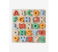 Puzzle alphabet à encastrer en bois FSC® rouge TU