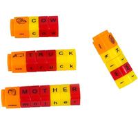 Puzzle alphabet anglais à faire soi-même - Carrés d'alphabétisation - Pièces de scrabets - Blocs de lettres - Jouet éducatif - Jeu de lettres de l'alphabet