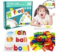 Puzzle Alphabet en Bois Enfant Jouet Bebe Montessori ABC Puzzles Chiffre Lettre Jeu pour Apprendre Lettres a Lire Jeux Educatif 3 4 5 6 Ans Tableau Apprentissage Lecture pour Bébé Garcon Fille
