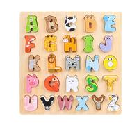 Puzzle Alphabet en Bois | Jeu de Puzzle d'apprentissage des Lettres pour | Jeu Interactif de l'Alphabet - pour La Salle De Classe, L'École Maternelle, La Maison, Le Voyage Et La Fête De