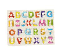 Puzzle Alphabet, Puzzle ABC, Alphabet ABC en Bois, Jouets pour Tout-Petits, Puzzles en Bois, Jouets Montessori pour Les Enfants de 3 Ans et Plus, Lettres pour Enfants (Lettres majuscules), Puzzles po
