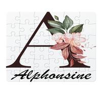 Puzzle Alphonsine | 30 Pièces 24 × 19 cm Carton Brillant 2 mm | Message à Reconstituer Annonce Surprise | Cadeau Anniversaire Noël