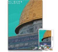 Puzzle AlQUDS Jérusalem Palestine 1000 pièces pour Adolescents - Jeu de développement cognitif et ludique - Cadeau Original et attentionné - Dimensions:50x75cm