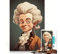 Puzzle Amadeus Mozart pour Adolescents,1000 pièces,découpe Laser pour Un Assemblage Parfait,Exercice Mental Calme à la Maison (38x26cm)
