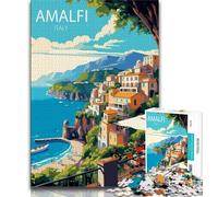 Puzzle Amalfi pour Adolescents, 1 000 pièces, Jouet éducatif et éducatif, idéal comme Cadeau pour Toute la Famille 38x26cm