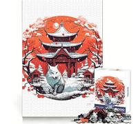 Puzzle Amaterasu Loup pour Adultes, 1000 pièces, développement cérébral, activité de Loisirs, Assemblage Propre, Joyeux Noël (50x75cm)