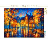 CALVENDO Puzzle Ambiance du Soir dans la Petite Ville | Taille de la Photo cm Puzzle Photo pour des Heures heureuses