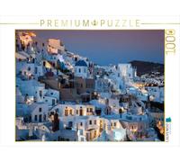 Puzzle · Ambiance du Soir à Imerovilgi, Santorin, Grèce | Profiter des heures dorées au-dessus de la mer Égée · 1000 pièces · Format assemblé 64 × 48 cm · CALVENDO Puzzle