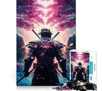 Puzzle Âme du Samouraï pour Adolescents, 1000 pièces, Jeu de logique Transparente, Plaisir Lent, découpe Parfaite, Surprise d'anniversaire (38x26cm)