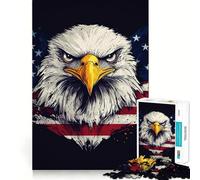 Puzzle American Eagle 1000 pièces,Jeu de mémoire,qualité supérieure,découpe Laser,activité captivante pour des soirées tranquilles (38x52cm)