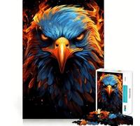Puzzle American Eagle Pride Fire 1000 pièces,Jeu de réflexion et de précision,découpe de Haute précision,Passe-Temps Fascinant pour Les Moments de détente (38x26cm)